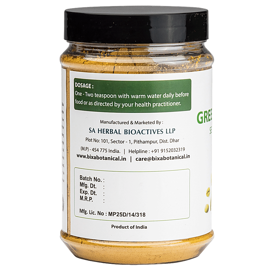 Bixa Botanical Green Coffee Beans Powder - Supports Fat Metabolism