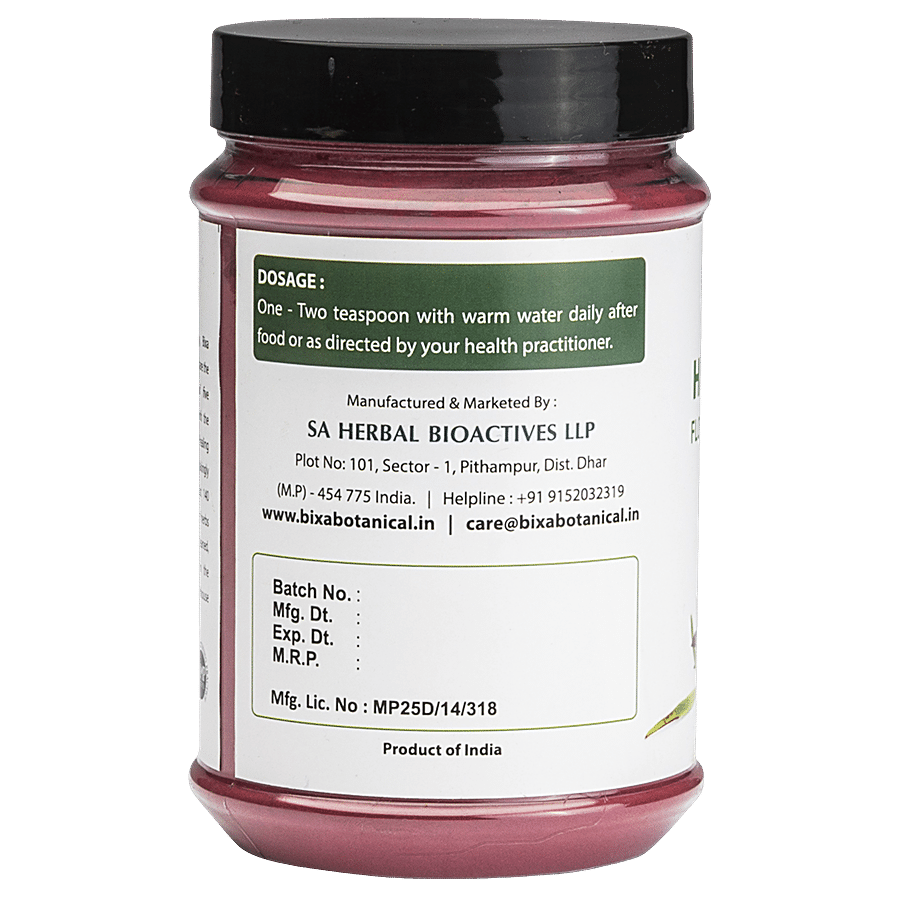 Bixa Botanical Hibiscus Flower Powder - Externally Very Useful As Hair Tonic