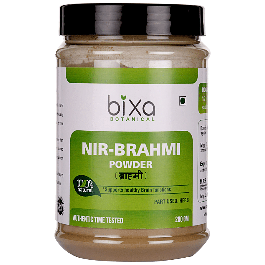 Bixa Botanical Nir-brahmi Herb Powder - Supports Healthy Brain & Mental Functions