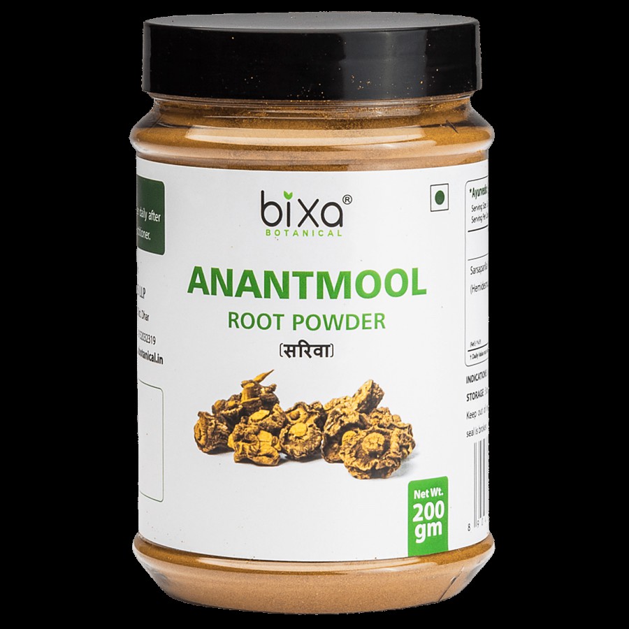 Bixa Botanical Anantmool Powder - Supports As Cooling Herb & Healthy Skin