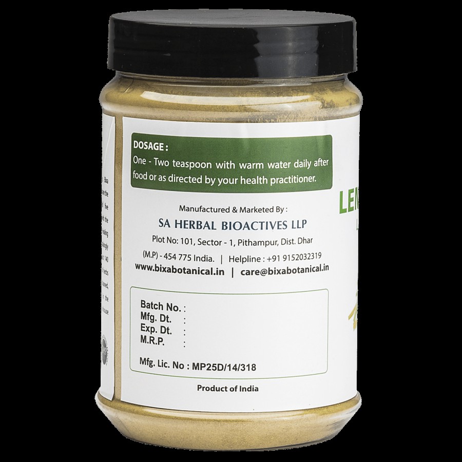 Bixa Botanical Lemongrass Leaves Powder - Supports Refreshment & Detoxification