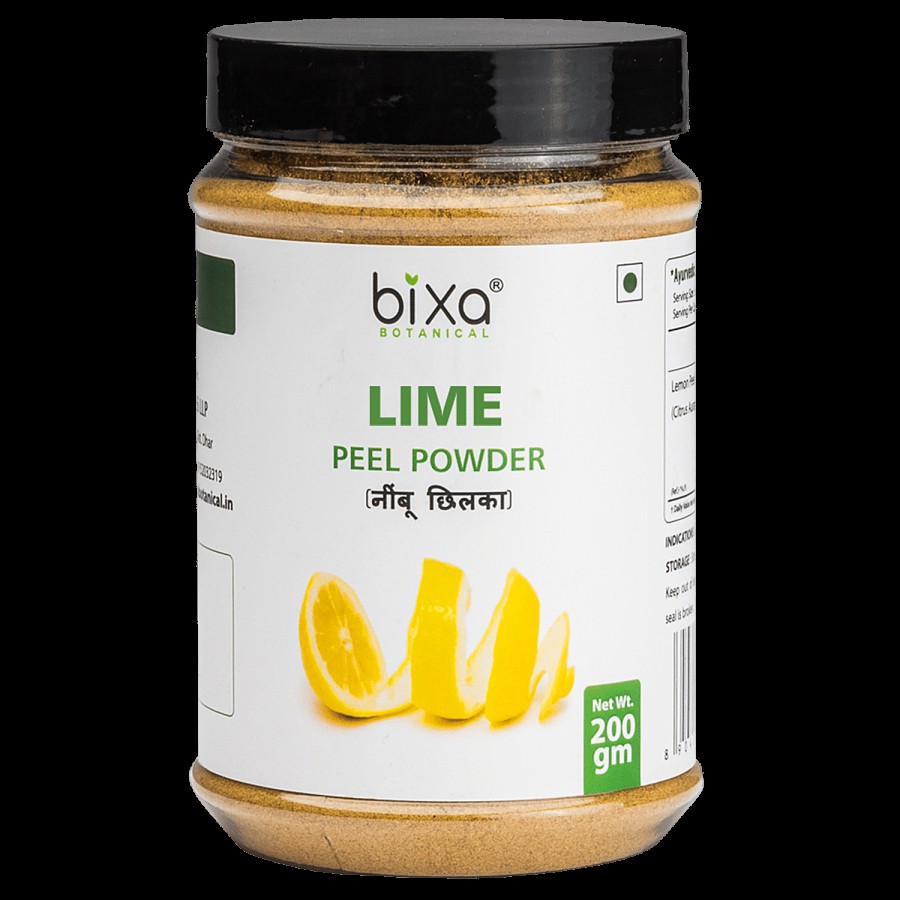 Bixa Botanical Lime Peel Powder - Promotes Skin Health & Vitality