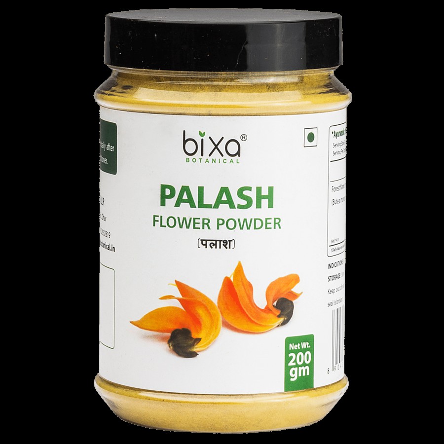 Bixa Botanical Palash Flower Powder - Supports Low Blood Uric Acid Levels & Proper Urinary Flow