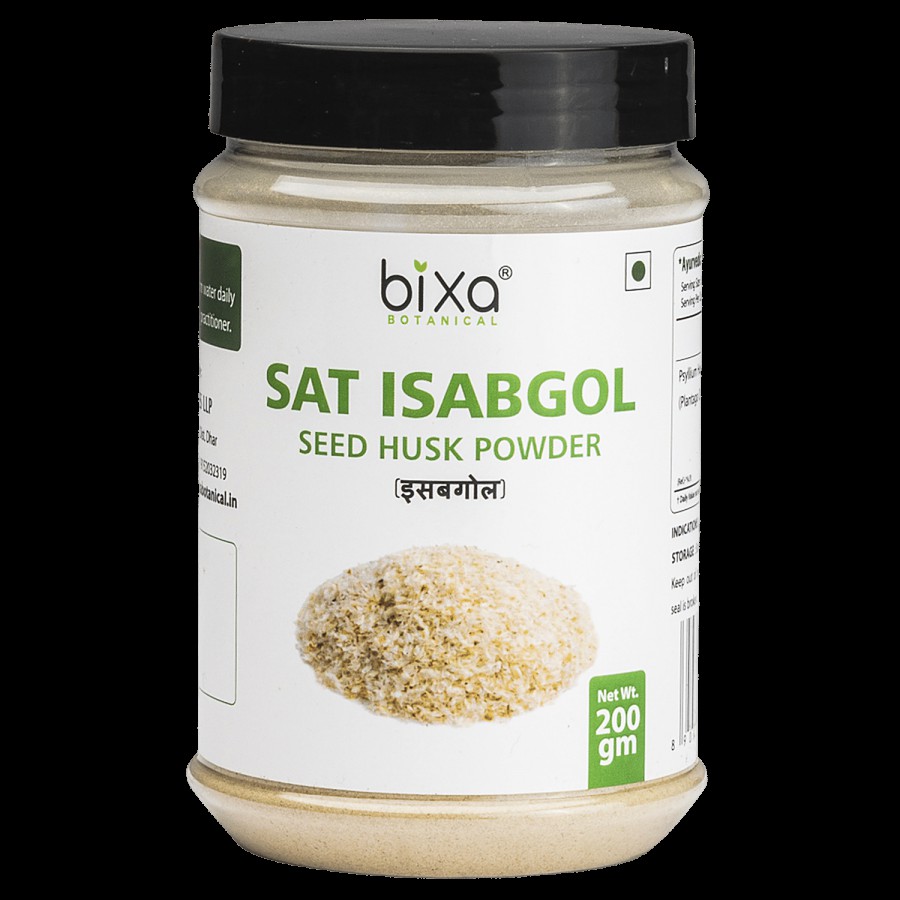 Bixa Botanical Sat Isabgol Powder - Promotes Safe & Natural Laxation