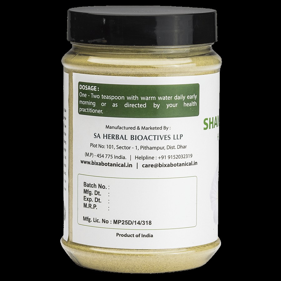 Bixa Botanical Shankhapushpi Herb Powder - Promotes General Intelligence & Mind Creativity