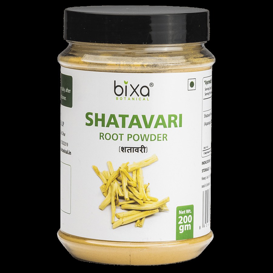 Bixa Botanical Shatavari Root Powder - Contains Natural Steroidal Saponins Which Supports Healthy Breast Milk