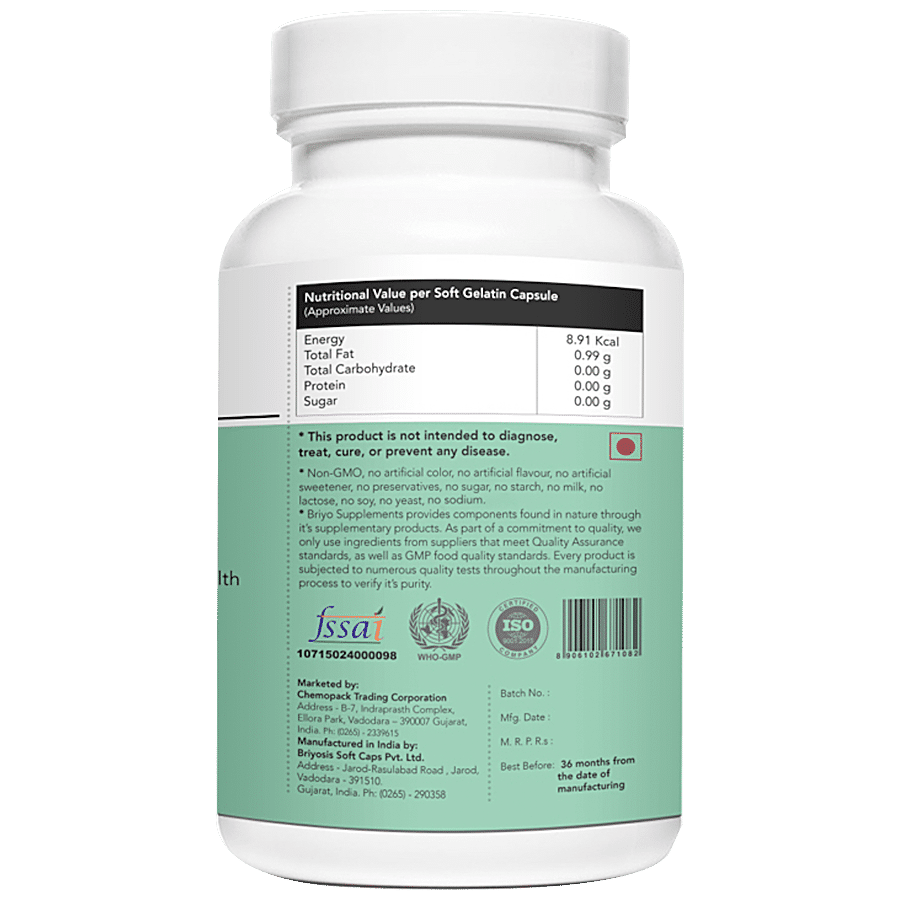 Briyo Fish Oil Softgel Capsules - 1000 mg