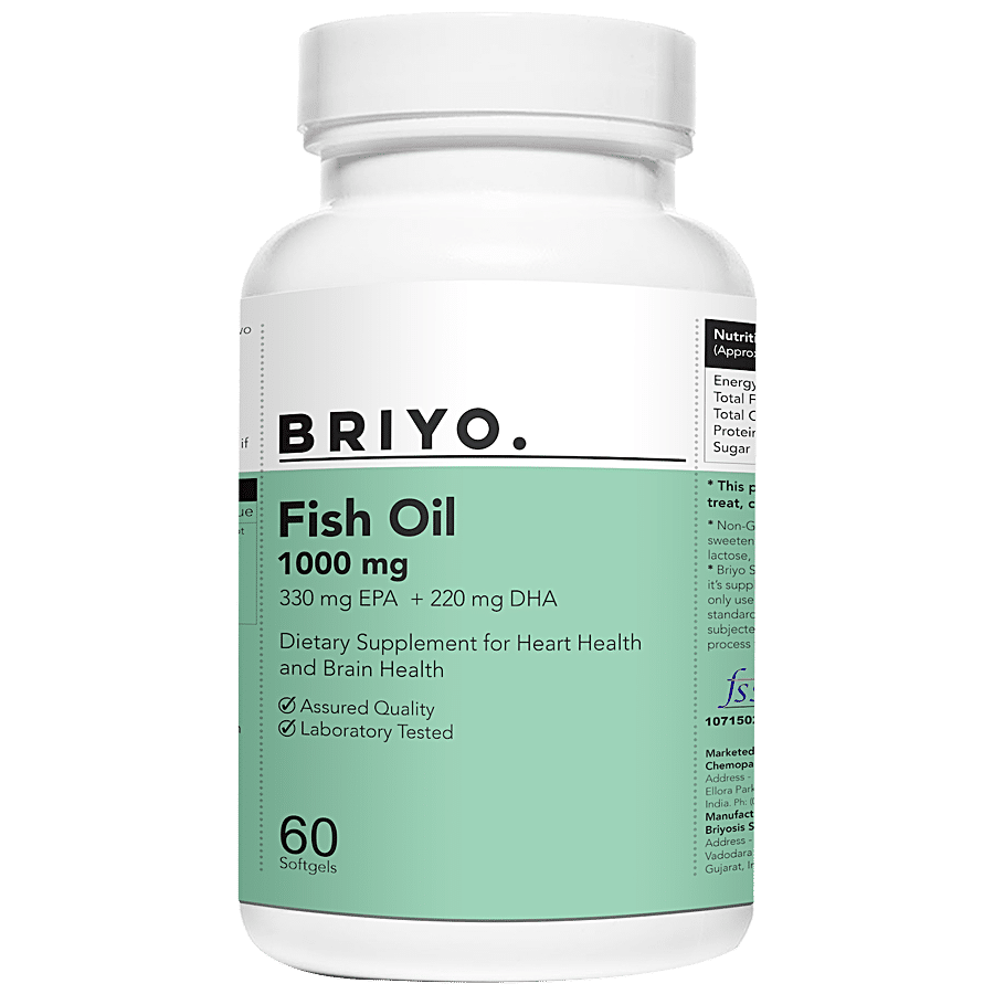 Briyo Fish Oil Softgel Capsules - 1000 mg