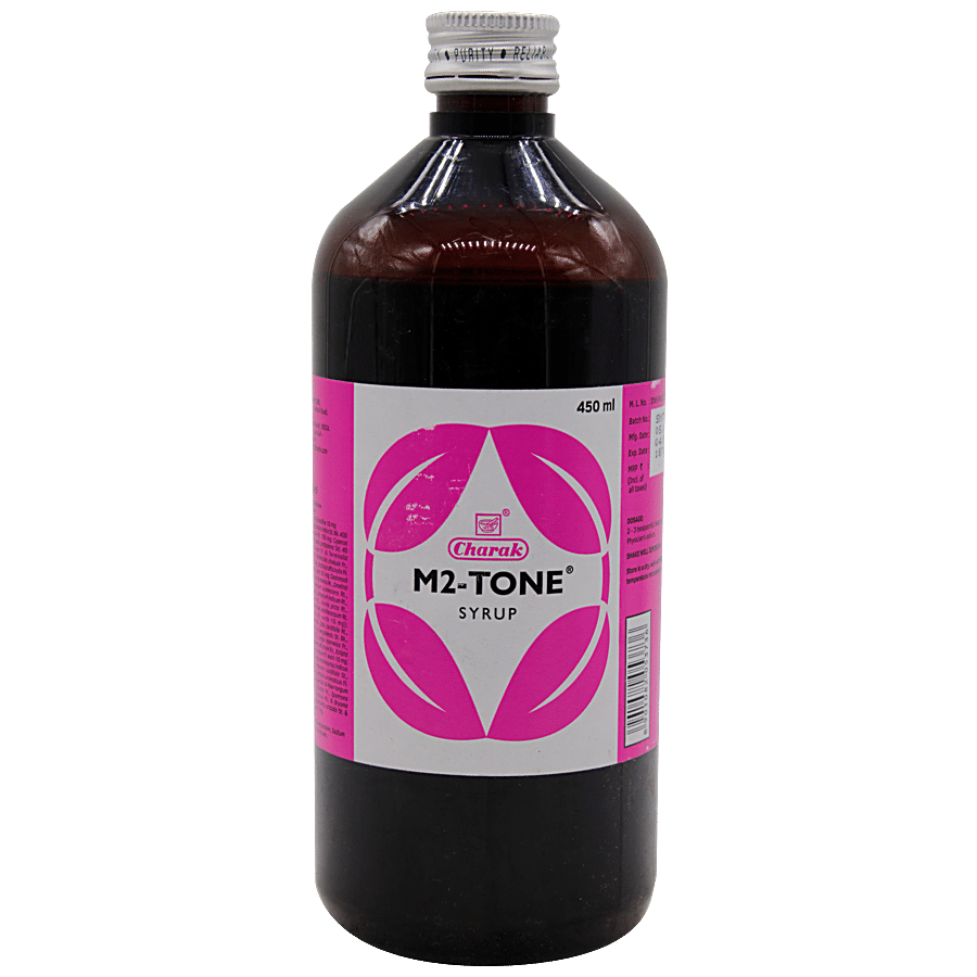 Charak M2-TONE Syrup - For A Balanced Menstrual Period