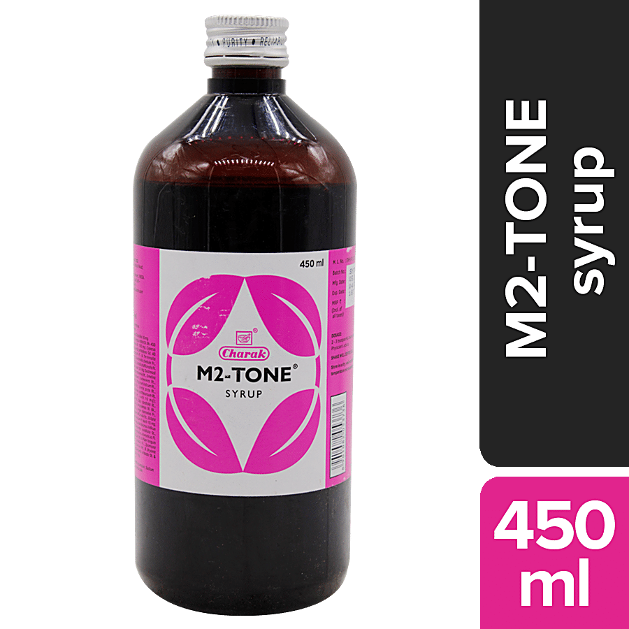 Charak M2-TONE Syrup - For A Balanced Menstrual Period