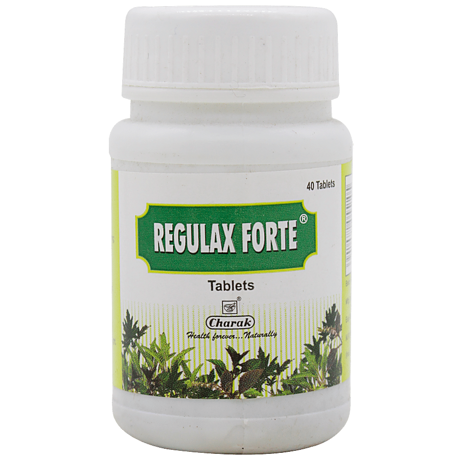 Charak REGULAX FORTE Tablets -A Polyherbal Laxative