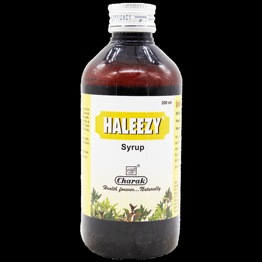 Charak HALEEZY Syrup - Helps Support Bronchial Health