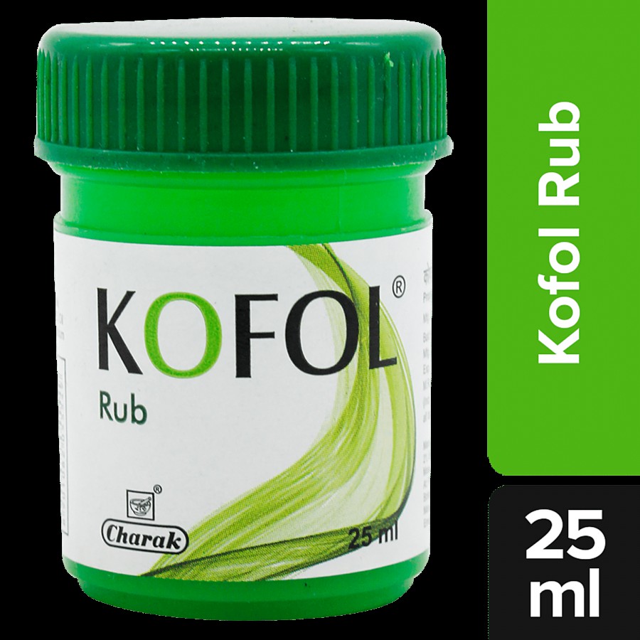 Charak Kofol Rub - A Natural Remedy To Relieve Cold