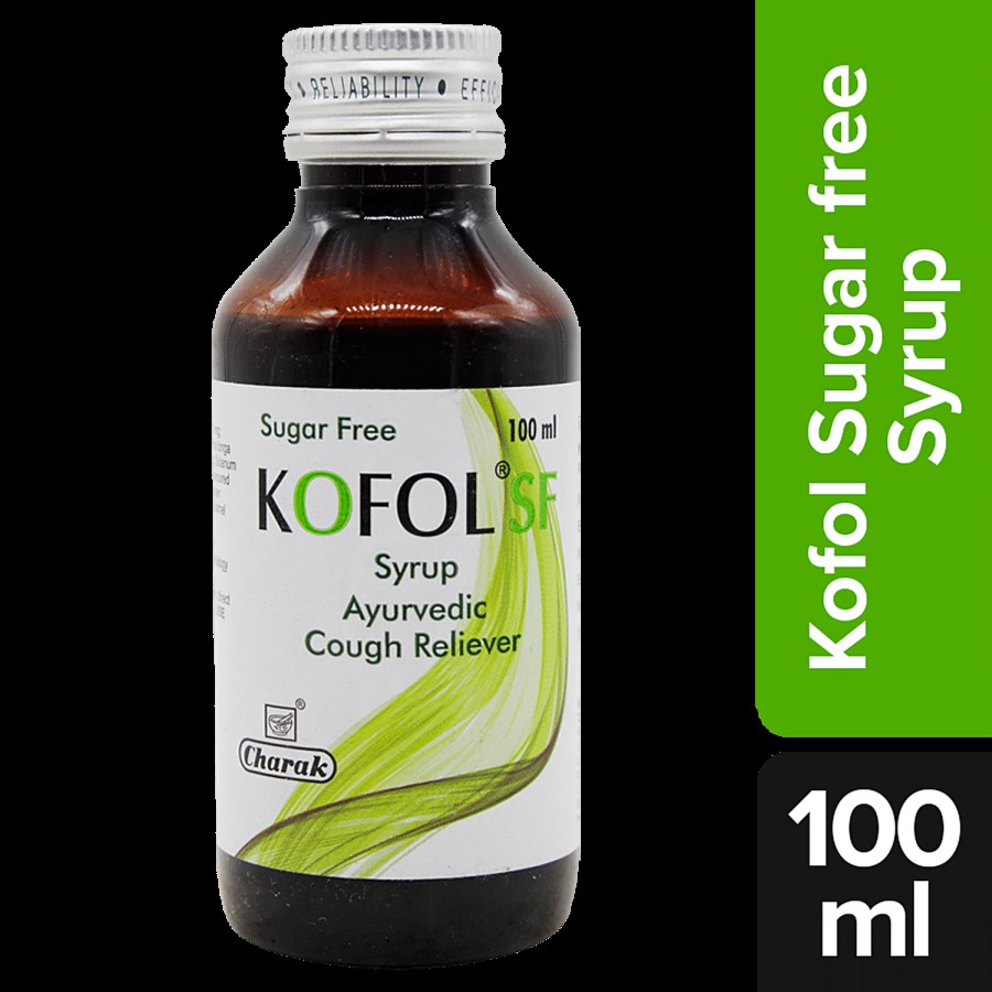 Charak Kofol Sugar Free Syrup - A Natural Remedy To Relieve Cough