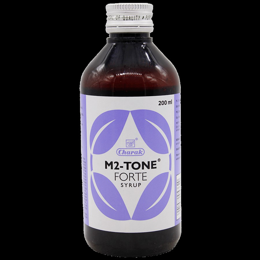 Charak M2-TONE FORTE Syrup - Non Hormonal Approach To Excessive Uterine Bleeding