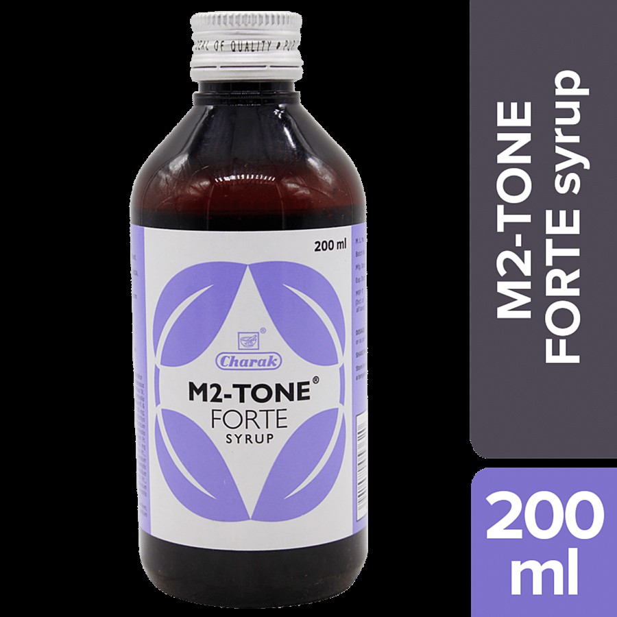 Charak M2-TONE FORTE Syrup - Non Hormonal Approach To Excessive Uterine Bleeding