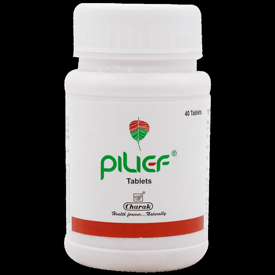 Charak PILIEF Tablets - A Herbal Therapy To Treat & Prevent Piles