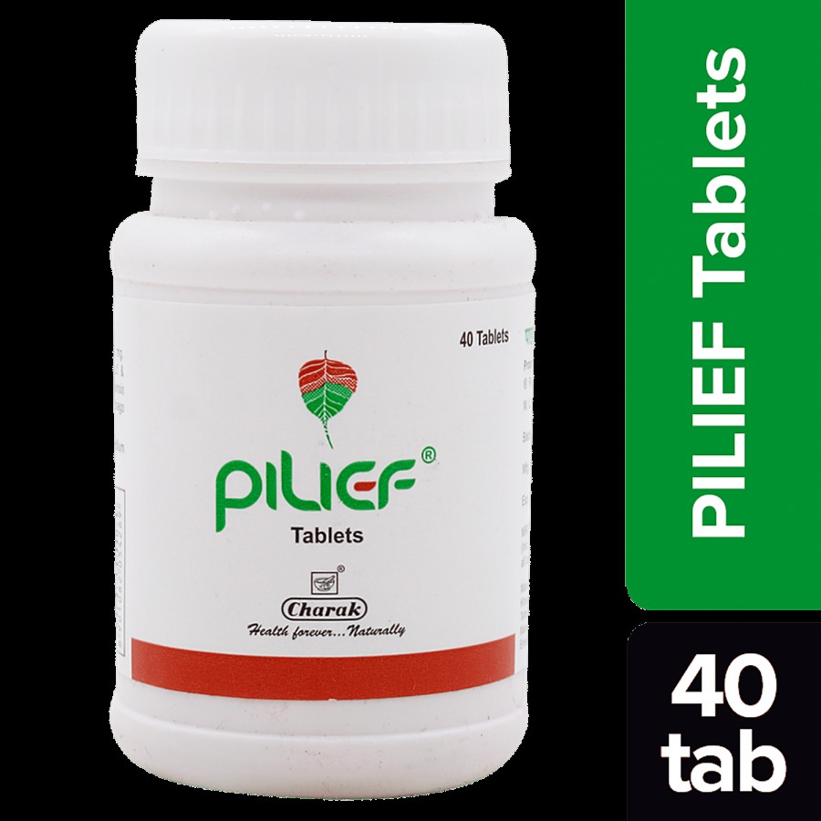 Charak PILIEF Tablets - A Herbal Therapy To Treat & Prevent Piles