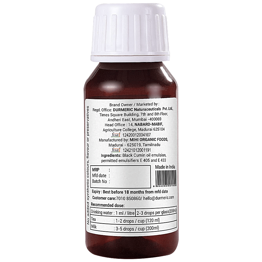 DURMERIC Onedrop Intensive Black Cumin Herbal Drops - Boosts Immunity