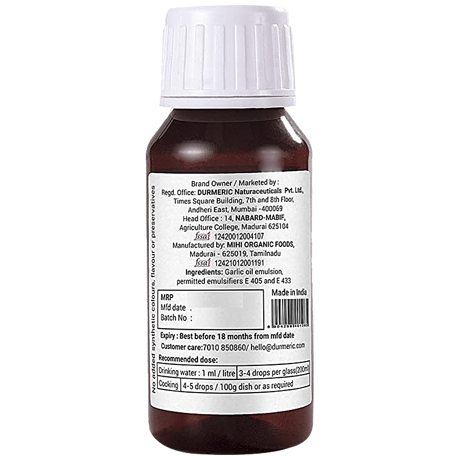 DURMERIC Onedrop Intensive Garlic Herbal Drops - Boosts Immunity