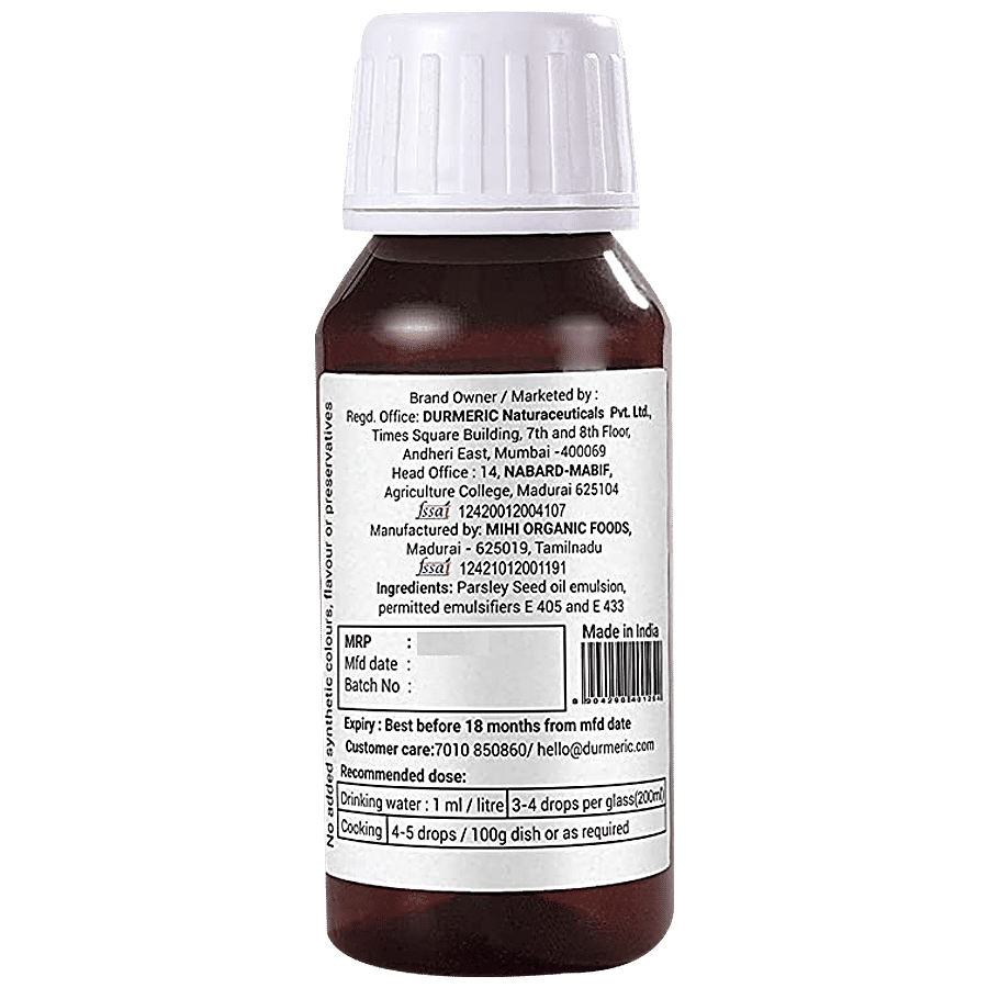 DURMERIC Onedrop Intensive Parsley Seed Herbal Drops - Cures Cough & Cold