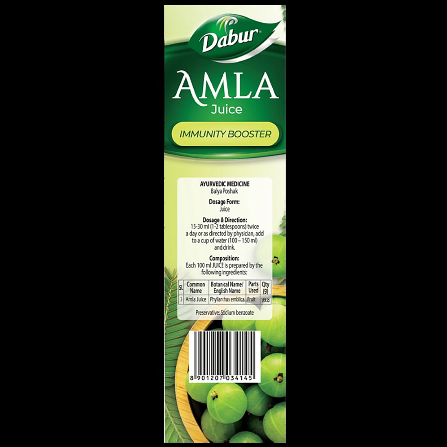 Dabur Amla Juice -Rich source of Vitamin C