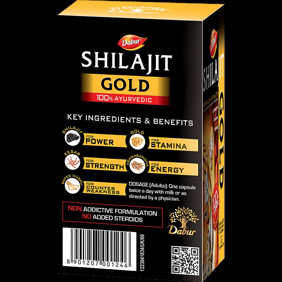 Dabur Capsules - Shilajit Gold for Strength