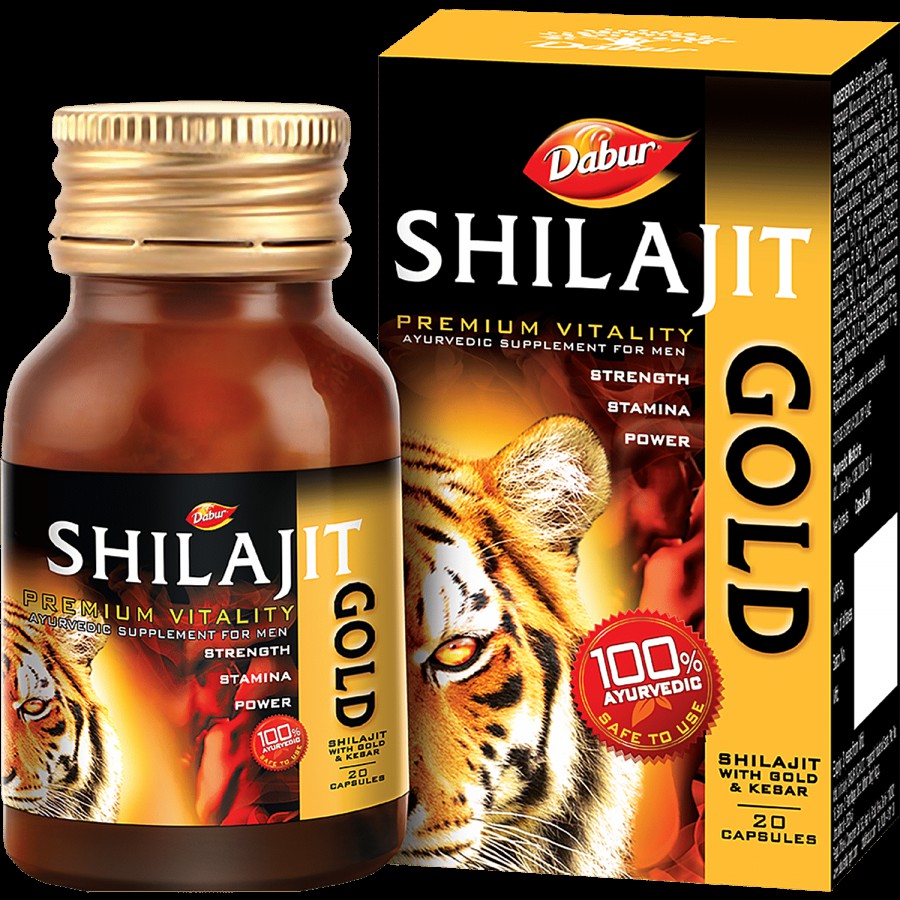 Dabur Capsules - Shilajit Gold for Strength