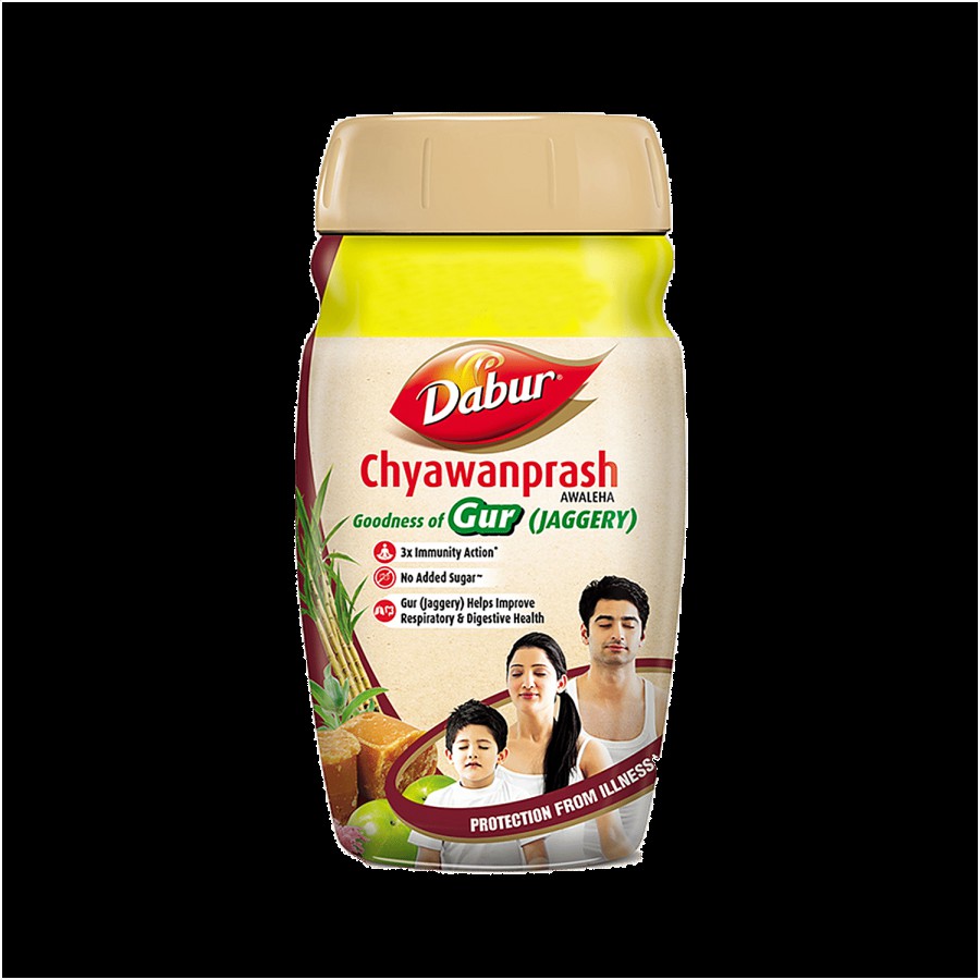 Dabur Chyawanprash (Gur/Jaggery)  3X Immunity Action