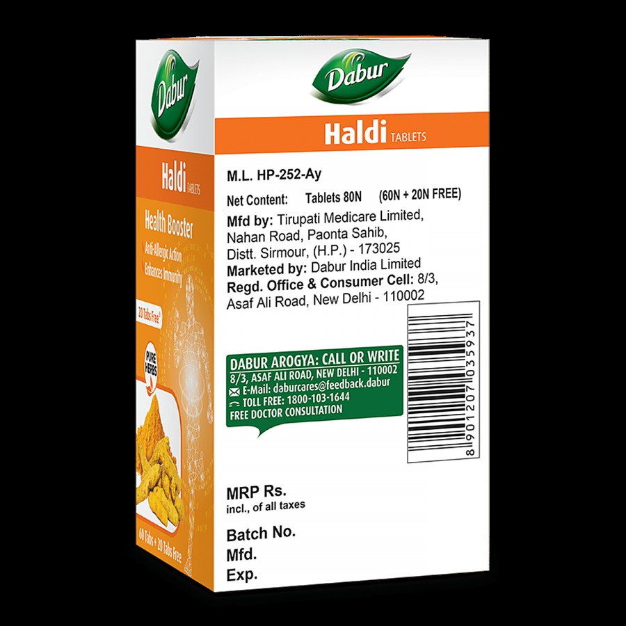 Dabur Haldi Tablet