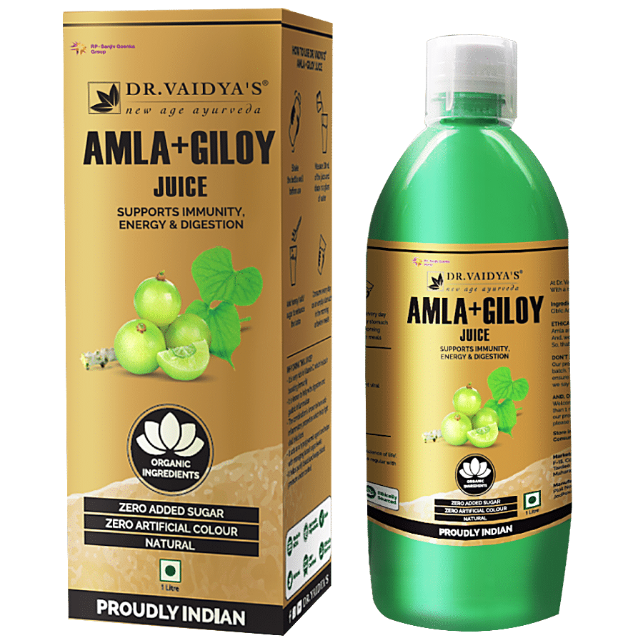 Dr. Vaidyas Amla & Giloy Juice - Supports Immunity