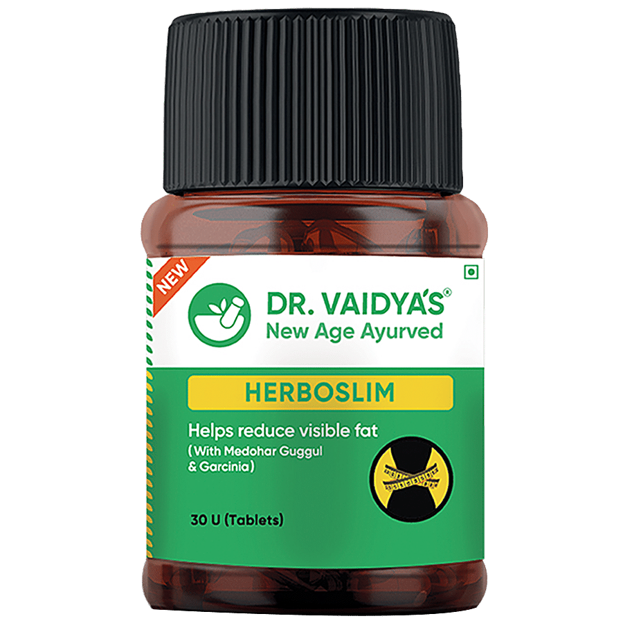 Dr. Vaidyas Herboslim Tablets - With Medohar Guggul & Garcinia