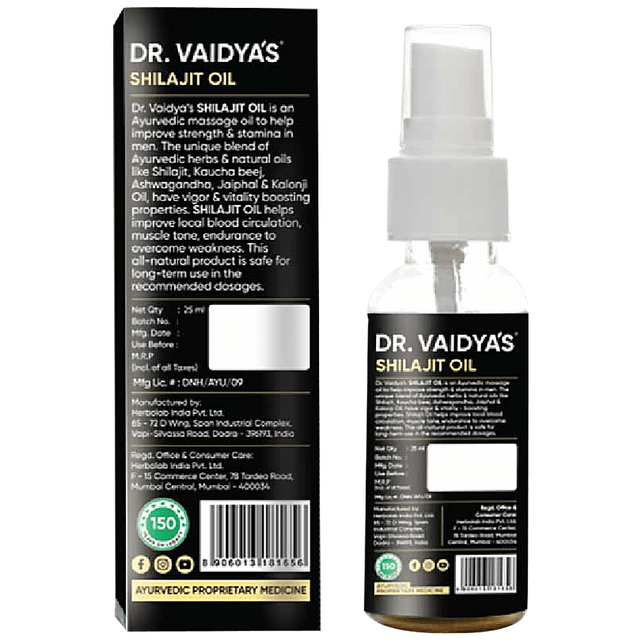 Dr. Vaidyas Shilajit Oil - Ayurvedic Vitaliser