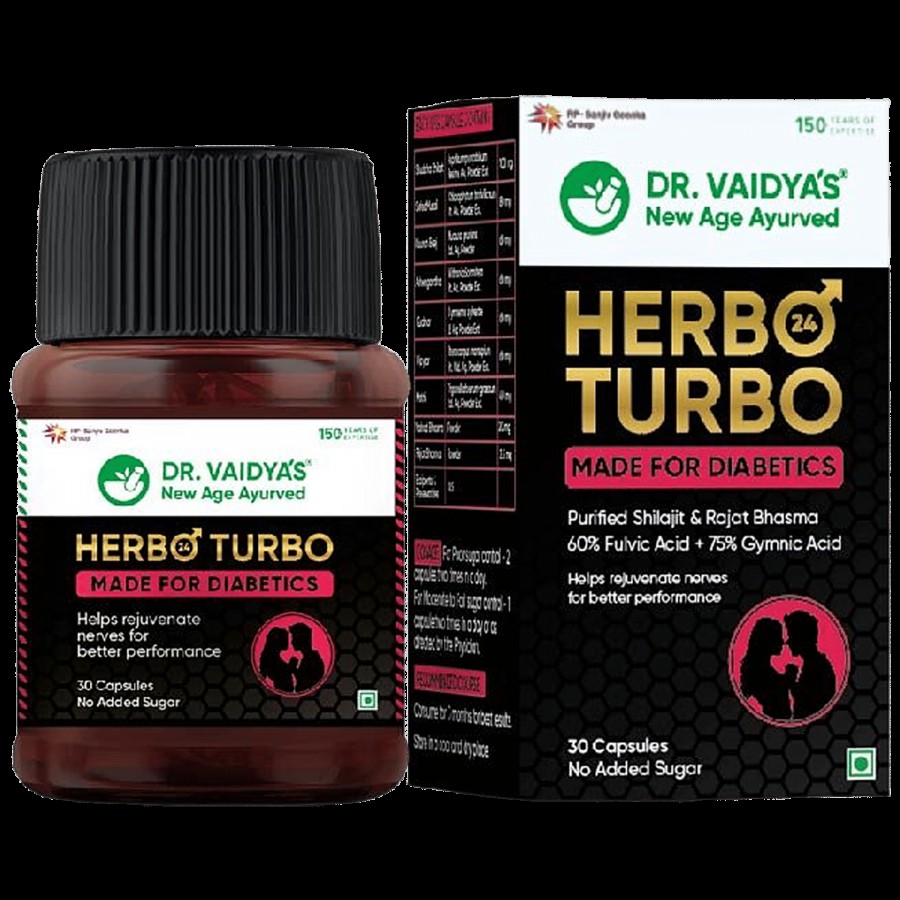 Dr.Vaidya's Herbo24Turbo Capsule - For Diabetes