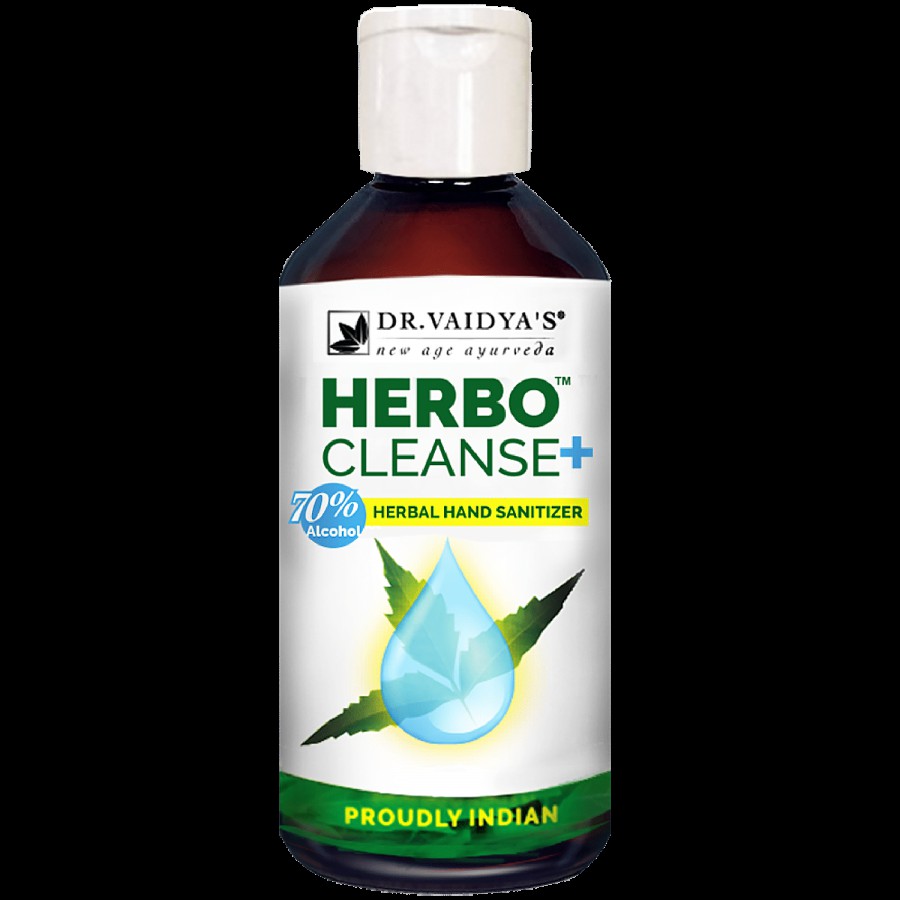 Dr. Vaidyas Herbo Cleanse Plus Herbal Hand Sanitizer - Alcohol Based