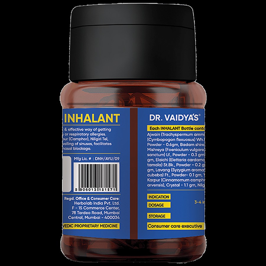 Dr. Vaidyas Inhalant - Camphor & Eucalyptus