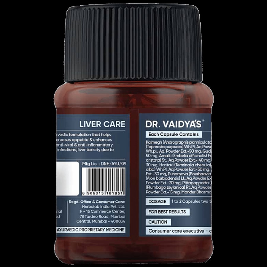 Dr. Vaidyas Liver Care Capsules - Glioy Extract