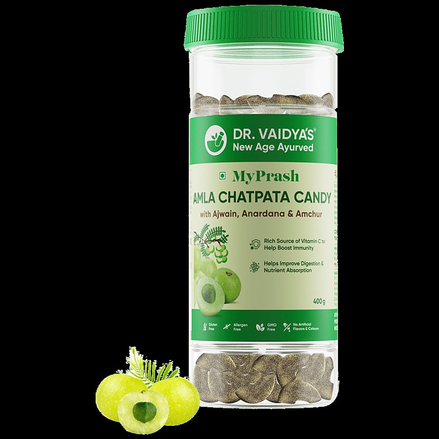 Dr.Vaidya's My Prash Amla Chatpata Candy - Rich In Vitamin C