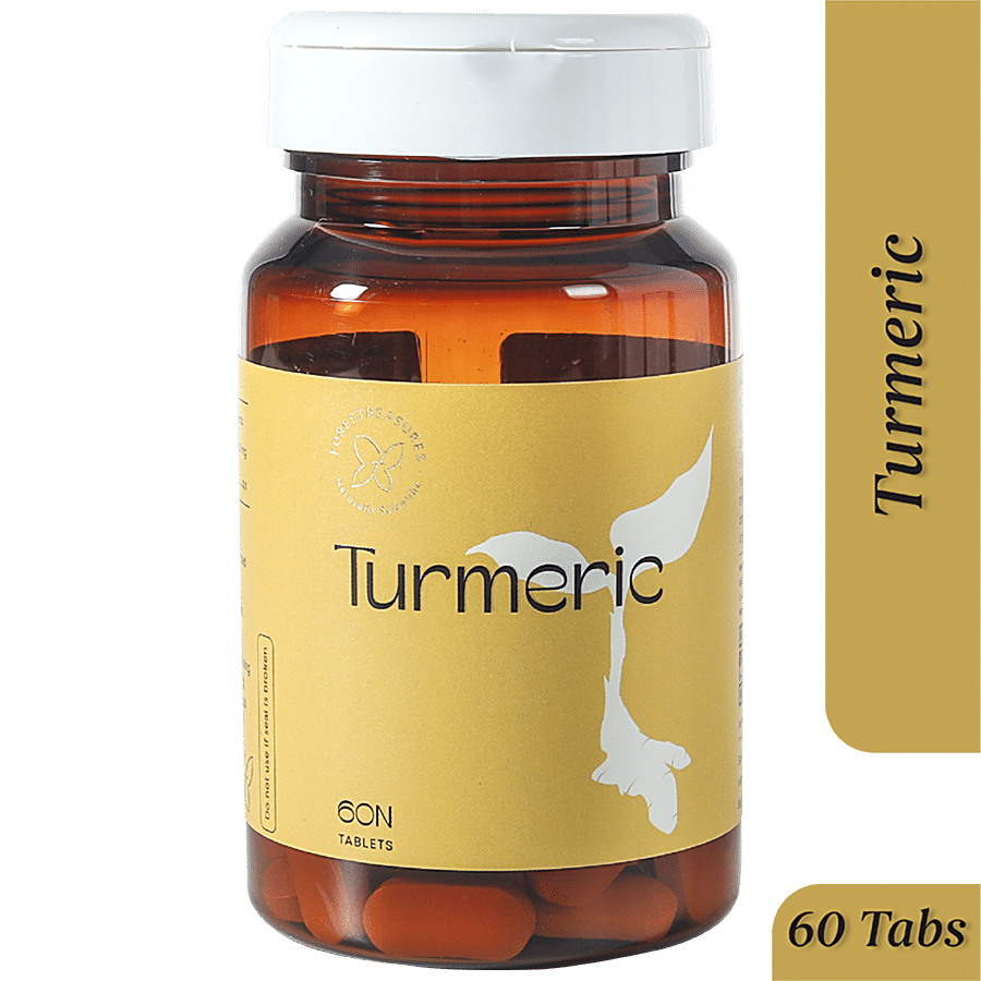 Forestreasures Turmeric With Curcumin - Immuno Stimulant For Skin Allergies & Joint Problems