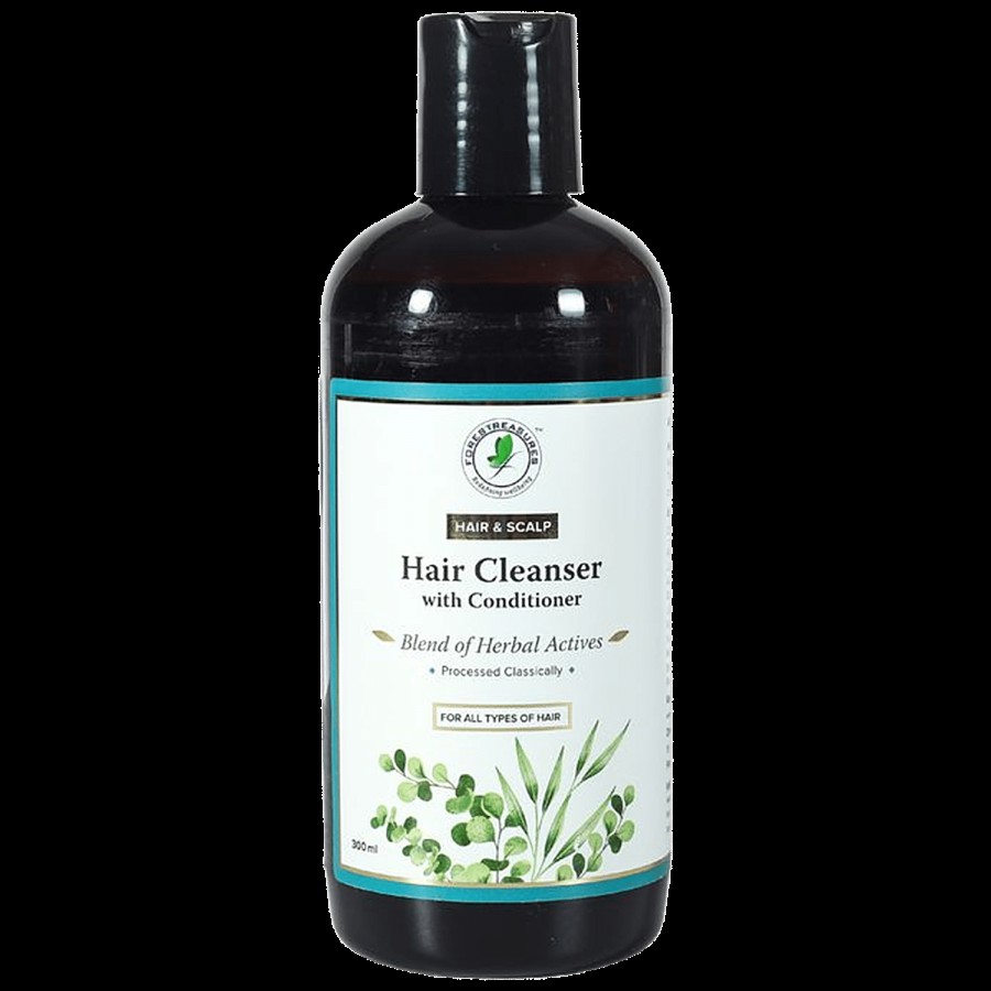 Forestreasures Hair Cleanser With Conditioner - Blend Of Herbal Actives