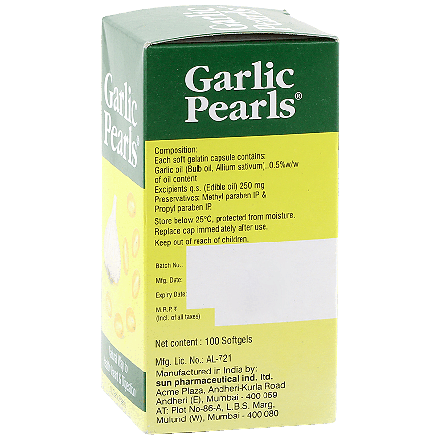 GARLIC PEARLS Softgels - Improves Digestion