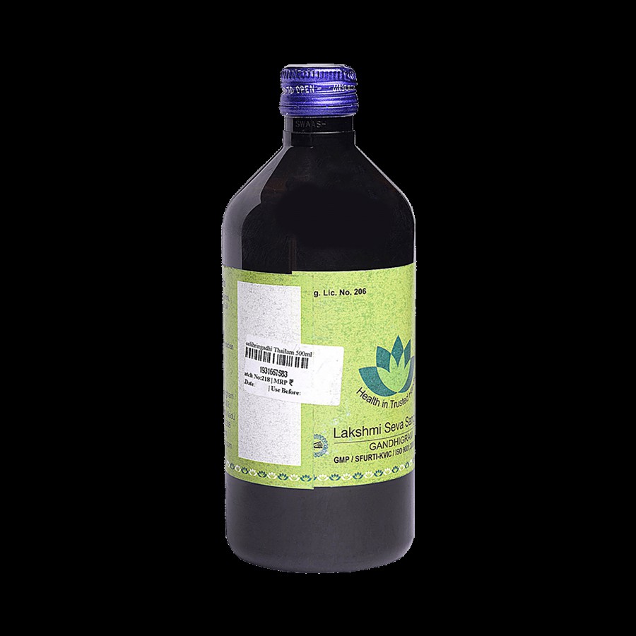 Gandhigram's Neelibringadi Thailam Hair Tonic - Ayurvedic Medicine