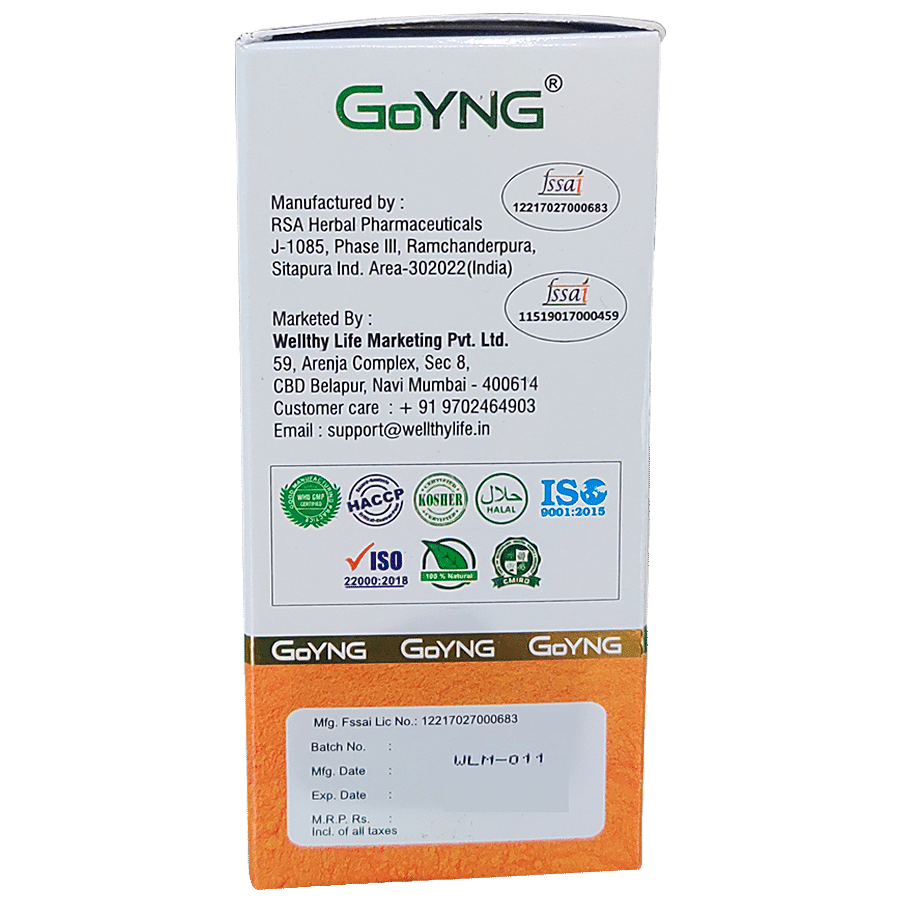 GoYNG Curcumin With Bioperine Capsules