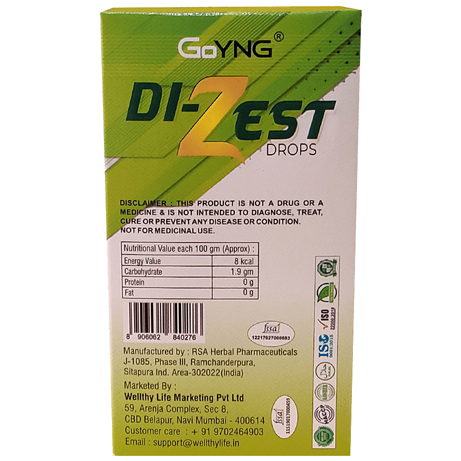 GoYNG Di-Zest Drops - Healthy Digestion