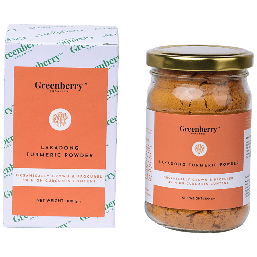 Greenberry Organics Lakadong Turmeric Powder - Organic