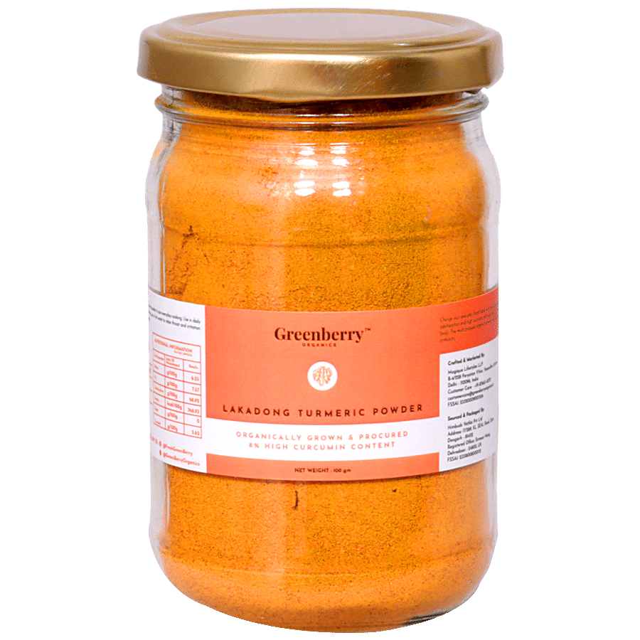 Greenberry Organics Lakadong Turmeric Powder - Organic