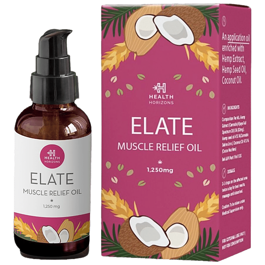 Health Horizons Elate Muscle Relief Oil - Soothes Pain