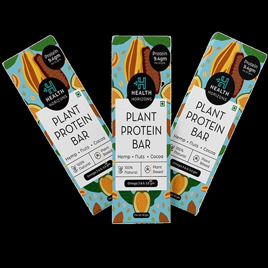 Health Horizons Hemp Power Bar - 20g Protein & 3g Fibre