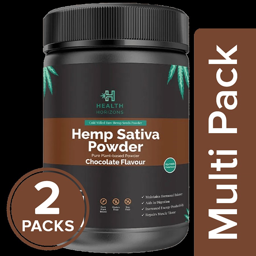 Health Horizons Hemp Sativa Powder - Cold Milled Raw Seeds