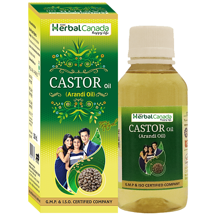 Herbal Canada Castor Oil - 100% Natural & Pure